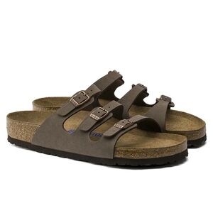 Birkenstock Triple-Strap Suede Sandals EU 36 US 5-5.5 Regular Width Comfort Shoe